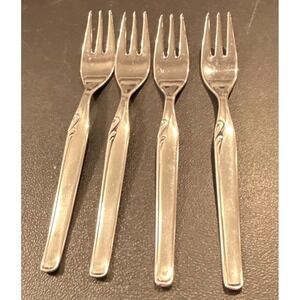 Pfeiffer Lungano Set Of 4 Seafood Forks Fork Mangasil Stainess Steel Germany